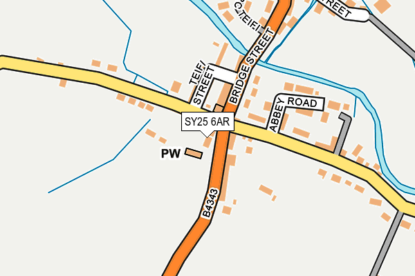 SY25 6AR map - OS OpenMap – Local (Ordnance Survey)