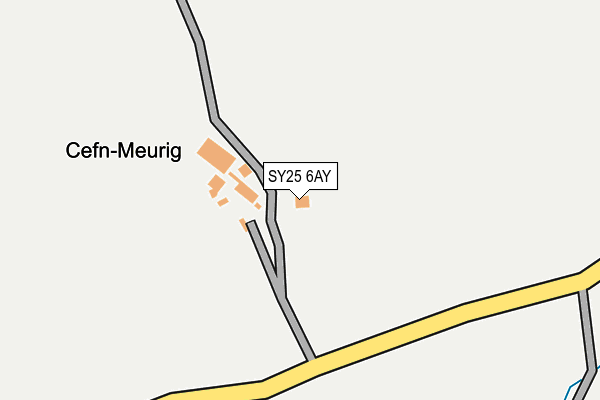 SY25 6AY map - OS OpenMap – Local (Ordnance Survey)