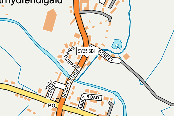 SY25 6BH map - OS OpenMap – Local (Ordnance Survey)