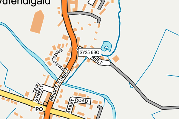 SY25 6BQ map - OS OpenMap – Local (Ordnance Survey)