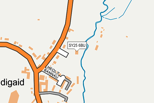 SY25 6BU map - OS OpenMap – Local (Ordnance Survey)