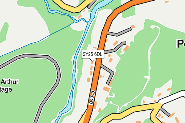 SY25 6DL map - OS OpenMap – Local (Ordnance Survey)