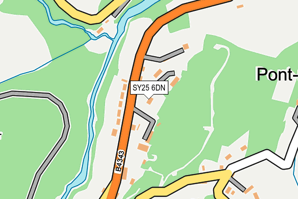 SY25 6DN map - OS OpenMap – Local (Ordnance Survey)