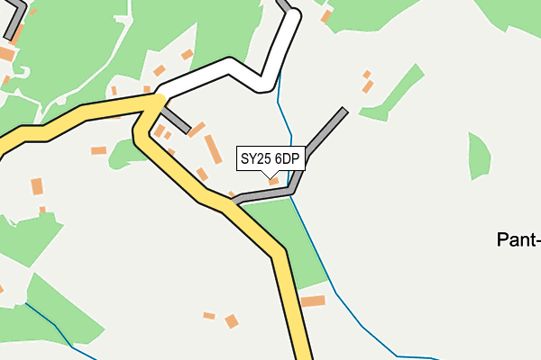 SY25 6DP map - OS OpenMap – Local (Ordnance Survey)