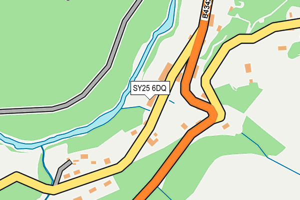 SY25 6DQ map - OS OpenMap – Local (Ordnance Survey)