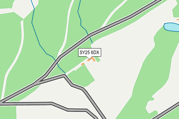 SY25 6DX map - OS OpenMap – Local (Ordnance Survey)