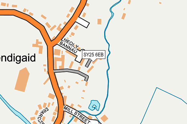 SY25 6EB map - OS OpenMap – Local (Ordnance Survey)