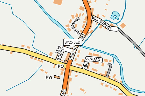 SY25 6ED map - OS OpenMap – Local (Ordnance Survey)