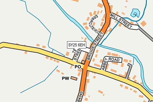 SY25 6EH map - OS OpenMap – Local (Ordnance Survey)