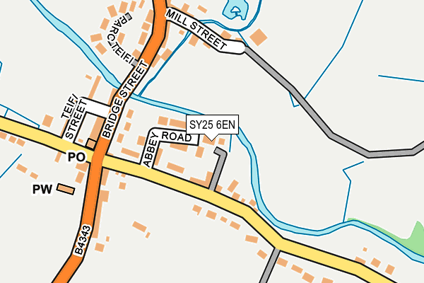 SY25 6EN map - OS OpenMap – Local (Ordnance Survey)