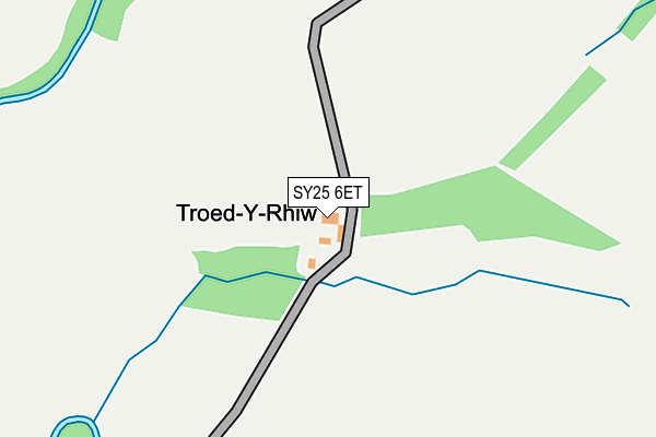 SY25 6ET map - OS OpenMap – Local (Ordnance Survey)