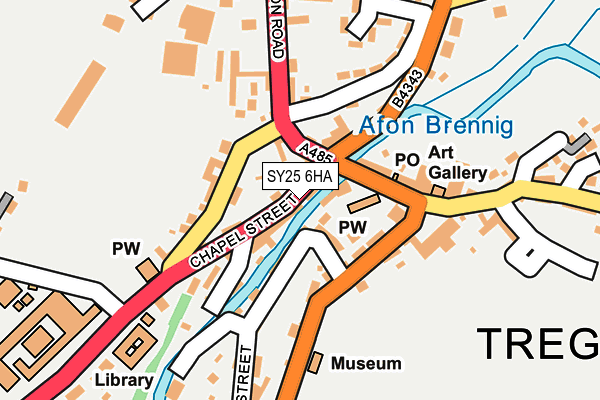 SY25 6HA map - OS OpenMap – Local (Ordnance Survey)