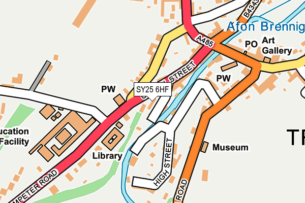SY25 6HF map - OS OpenMap – Local (Ordnance Survey)