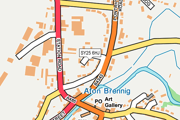 SY25 6HJ map - OS OpenMap – Local (Ordnance Survey)