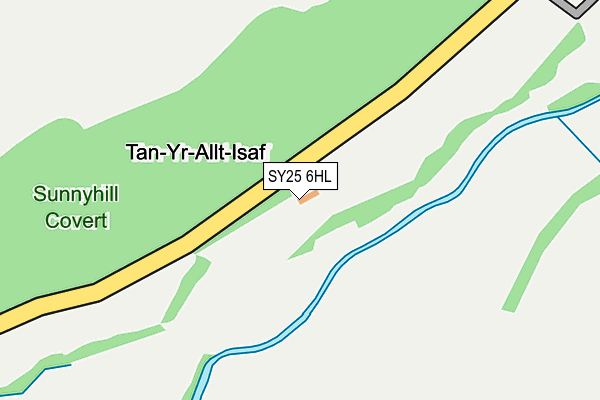 SY25 6HL map - OS OpenMap – Local (Ordnance Survey)