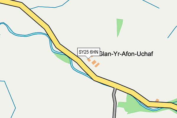 SY25 6HN map - OS OpenMap – Local (Ordnance Survey)