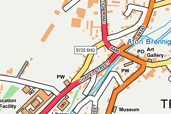 SY25 6HQ map - OS OpenMap – Local (Ordnance Survey)