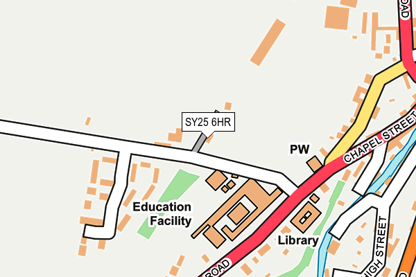 SY25 6HR map - OS OpenMap – Local (Ordnance Survey)