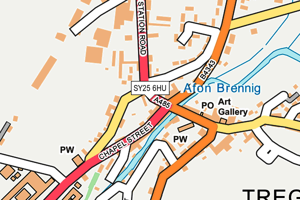 SY25 6HU map - OS OpenMap – Local (Ordnance Survey)