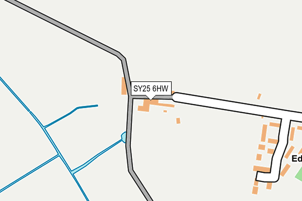 SY25 6HW map - OS OpenMap – Local (Ordnance Survey)