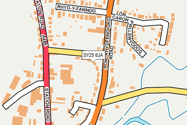 SY25 6JA map - OS OpenMap – Local (Ordnance Survey)