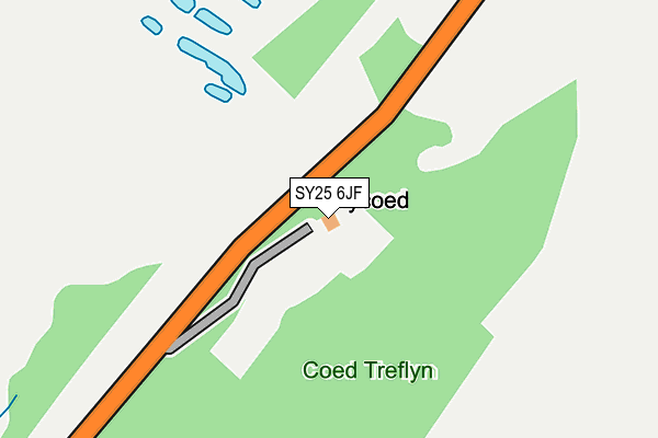 SY25 6JF map - OS OpenMap – Local (Ordnance Survey)