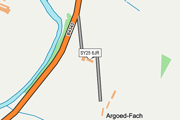 SY25 6JR map - OS OpenMap – Local (Ordnance Survey)