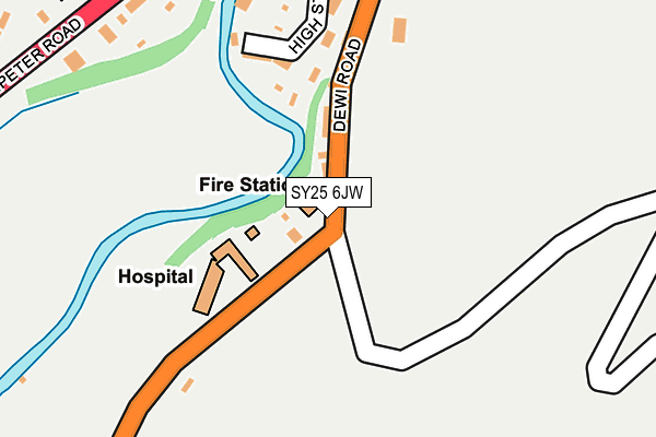 SY25 6JW map - OS OpenMap – Local (Ordnance Survey)