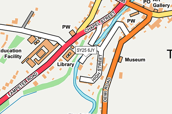 SY25 6JY map - OS OpenMap – Local (Ordnance Survey)