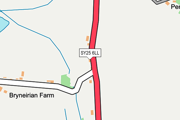 SY25 6LL map - OS OpenMap – Local (Ordnance Survey)