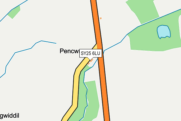 SY25 6LU map - OS OpenMap – Local (Ordnance Survey)