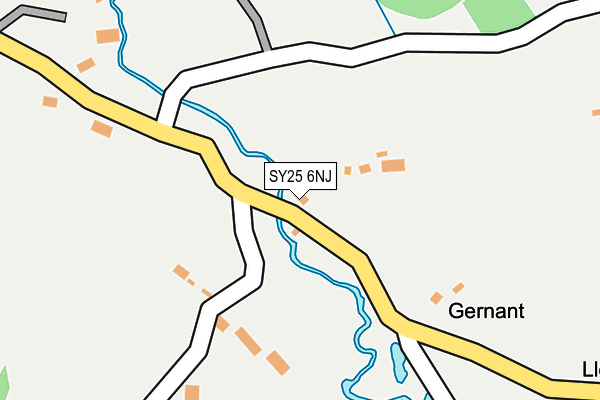 SY25 6NJ map - OS OpenMap – Local (Ordnance Survey)
