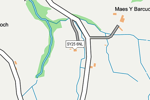 SY25 6NL map - OS OpenMap – Local (Ordnance Survey)