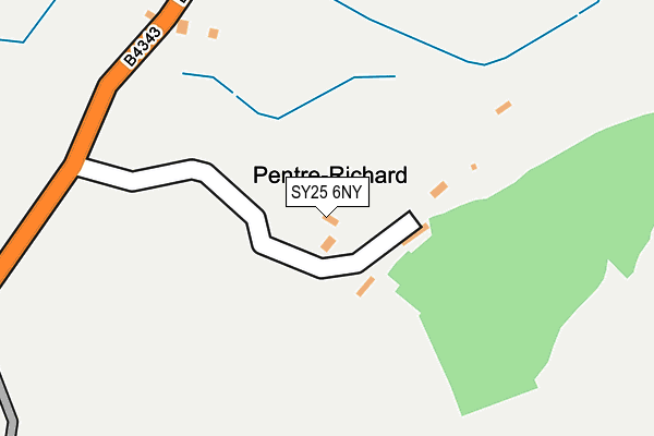 SY25 6NY map - OS OpenMap – Local (Ordnance Survey)