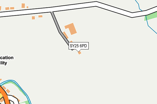 SY25 6PD map - OS OpenMap – Local (Ordnance Survey)