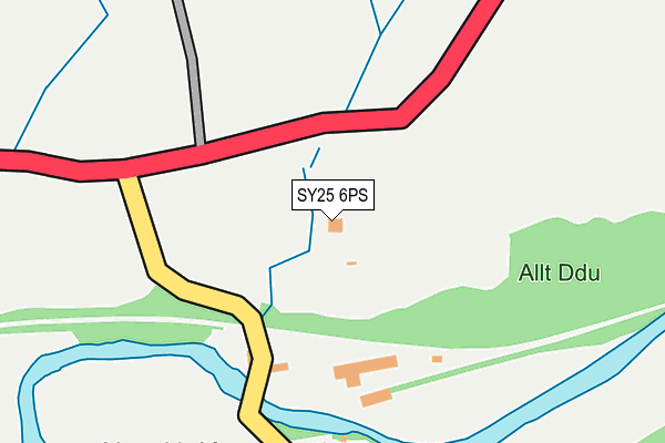 SY25 6PS map - OS OpenMap – Local (Ordnance Survey)