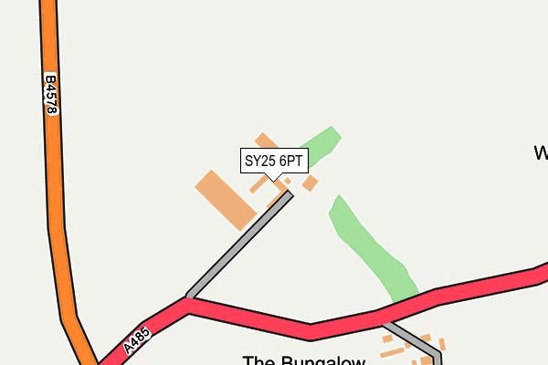SY25 6PT map - OS OpenMap – Local (Ordnance Survey)