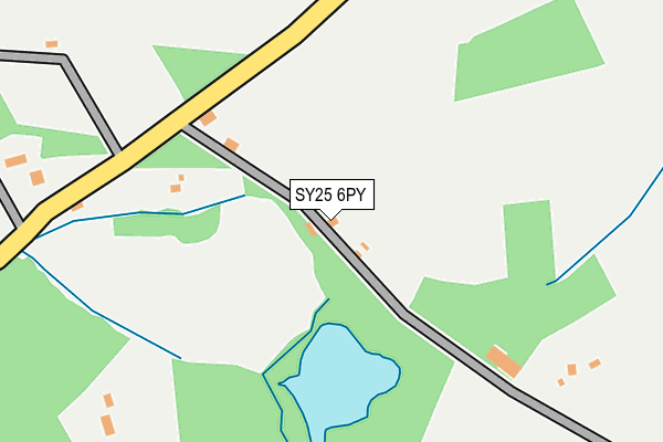 SY25 6PY map - OS OpenMap – Local (Ordnance Survey)