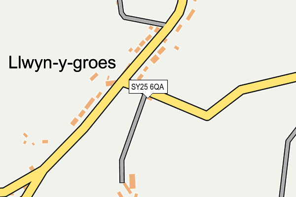 SY25 6QA map - OS OpenMap – Local (Ordnance Survey)