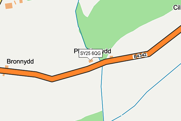 SY25 6QG map - OS OpenMap – Local (Ordnance Survey)