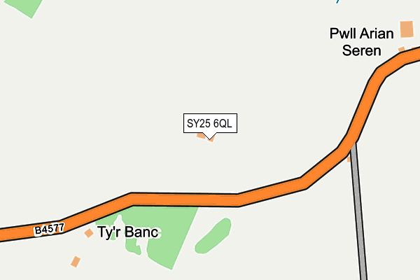 SY25 6QL map - OS OpenMap – Local (Ordnance Survey)