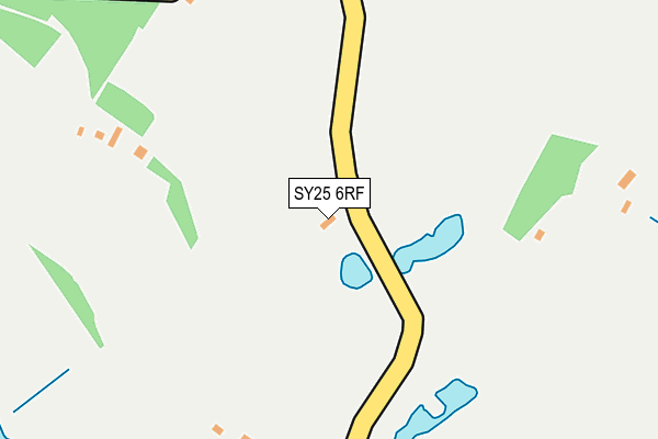 SY25 6RF map - OS OpenMap – Local (Ordnance Survey)