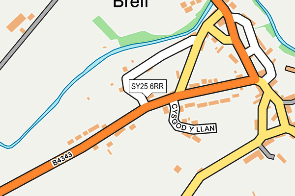 SY25 6RR map - OS OpenMap – Local (Ordnance Survey)