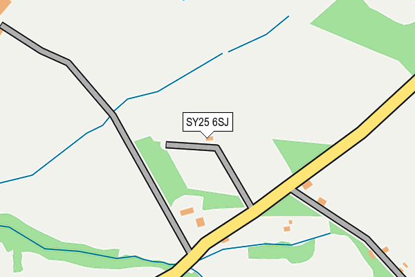 SY25 6SJ map - OS OpenMap – Local (Ordnance Survey)