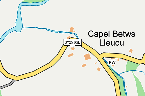 SY25 6SL map - OS OpenMap – Local (Ordnance Survey)