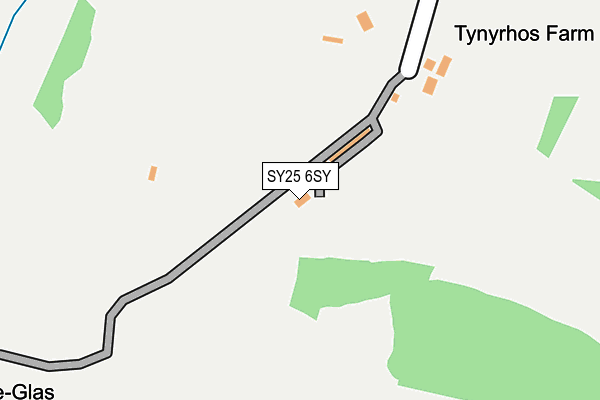 SY25 6SY map - OS OpenMap – Local (Ordnance Survey)