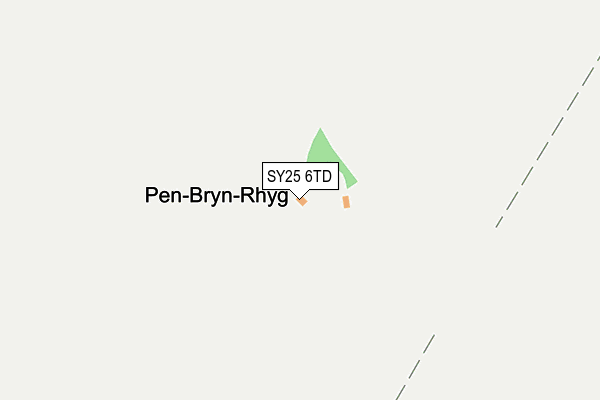 SY25 6TD map - OS OpenMap – Local (Ordnance Survey)