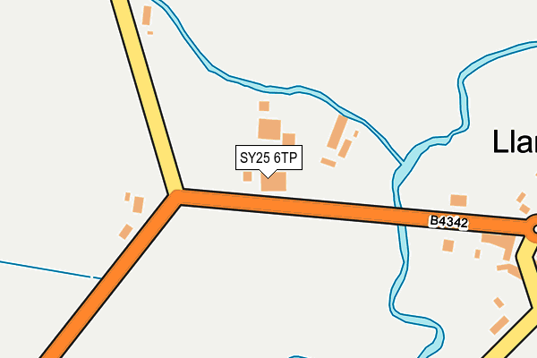 SY25 6TP map - OS OpenMap – Local (Ordnance Survey)