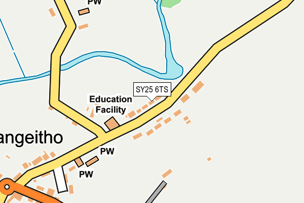 SY25 6TS map - OS OpenMap – Local (Ordnance Survey)