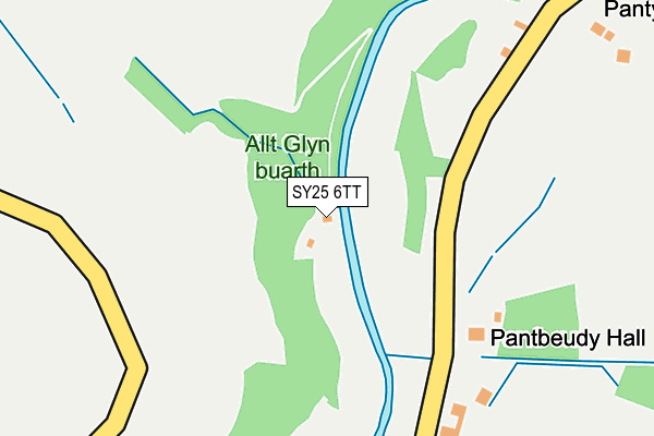 SY25 6TT map - OS OpenMap – Local (Ordnance Survey)